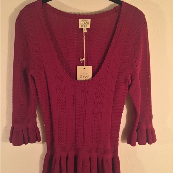 Torn by Ronny Kobo Sweaters - Torn by Ronny Kobo Peplum Sweater